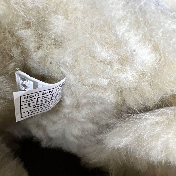 Women's 9 UGG Boots Bailey Bow I DO Crystal Shimmer White Silver Baby Blue RARE - Picture 15 of 16